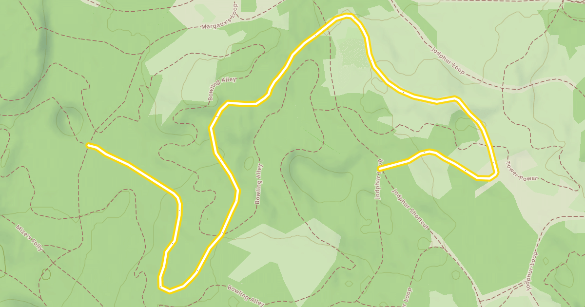 Map preview of Moose Hill Trail