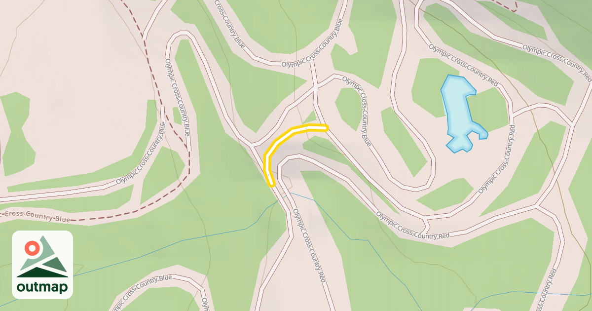 Map of Olympic Cross-Country Red