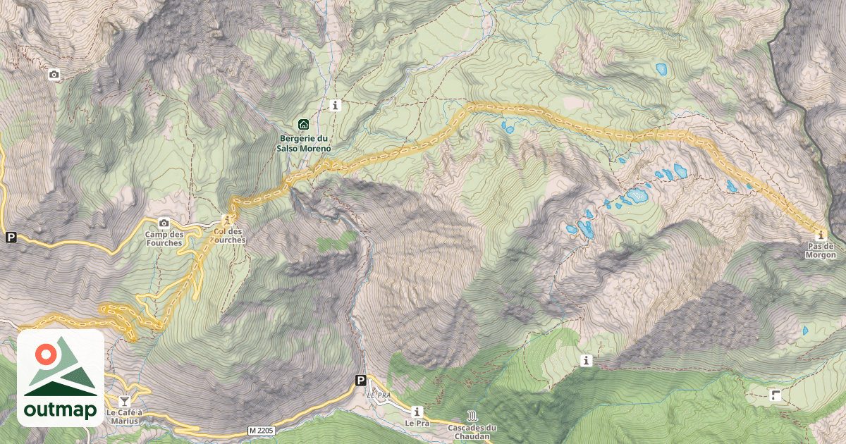 Map of Pas de Morgon — Les Clos de Bousiéyas