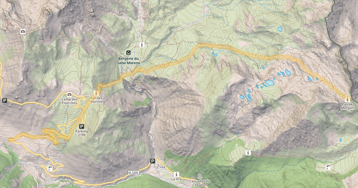 Map preview of Pas de Morgon — Les Clos de Bousiéyas