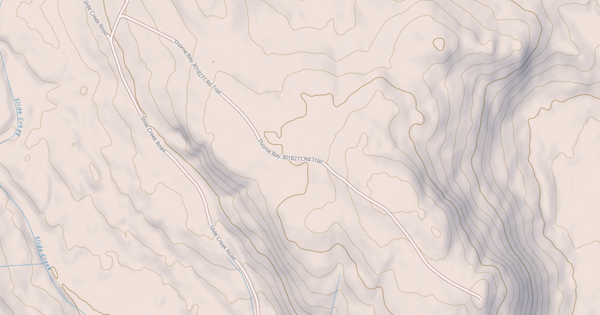Map preview of THORNE BAY  3018271 RD