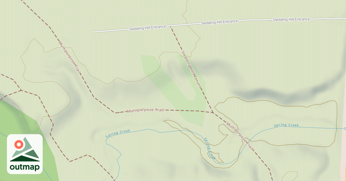 Map of Sledding Hill