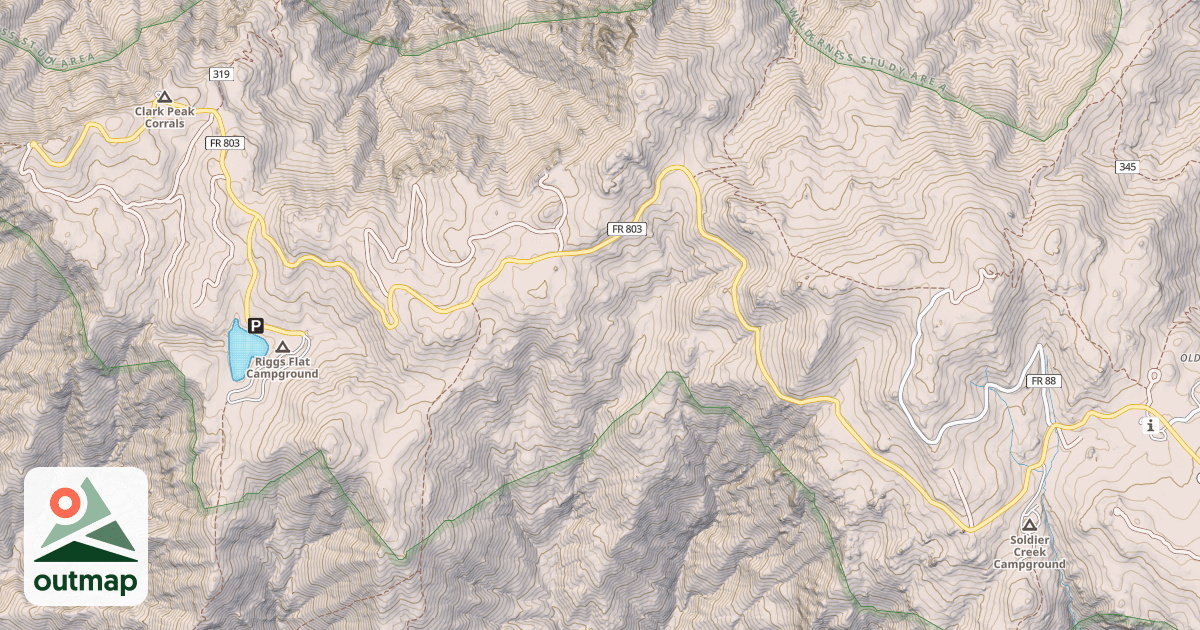 Map of CLARK PEAK