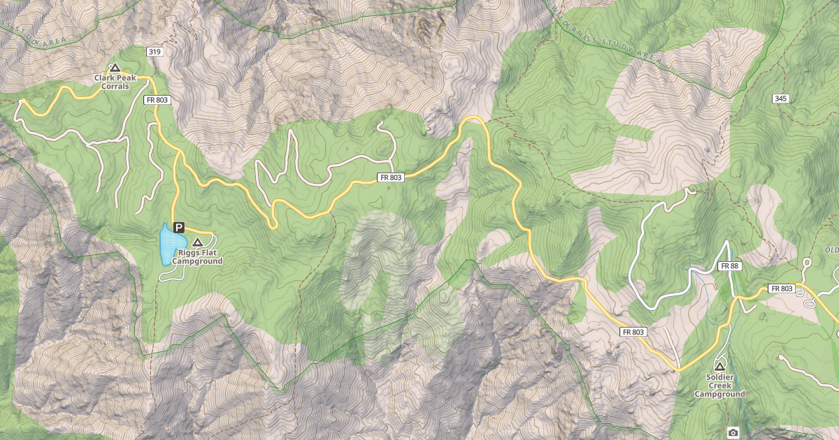 Map preview of CLARK PEAK