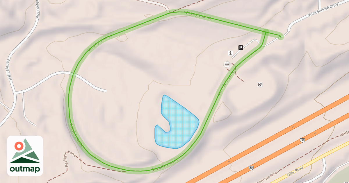 Map of Woody's Lane