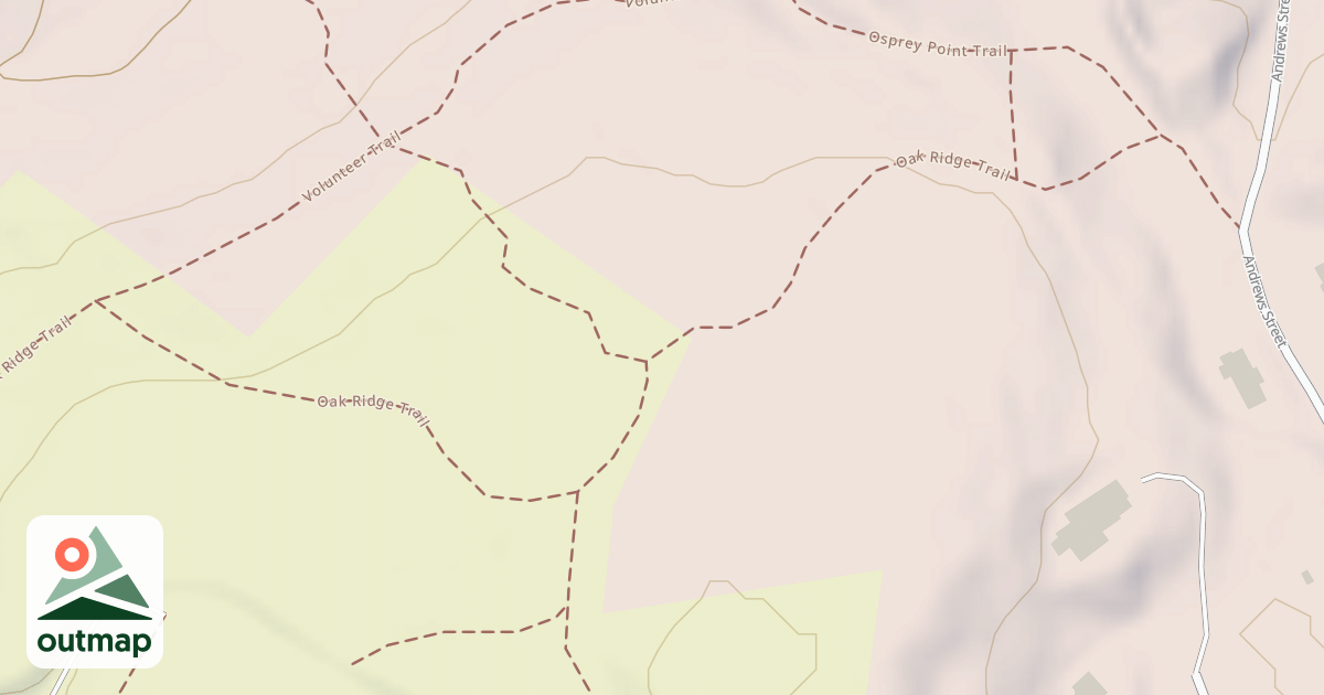 Map of Oak Ridge Trail