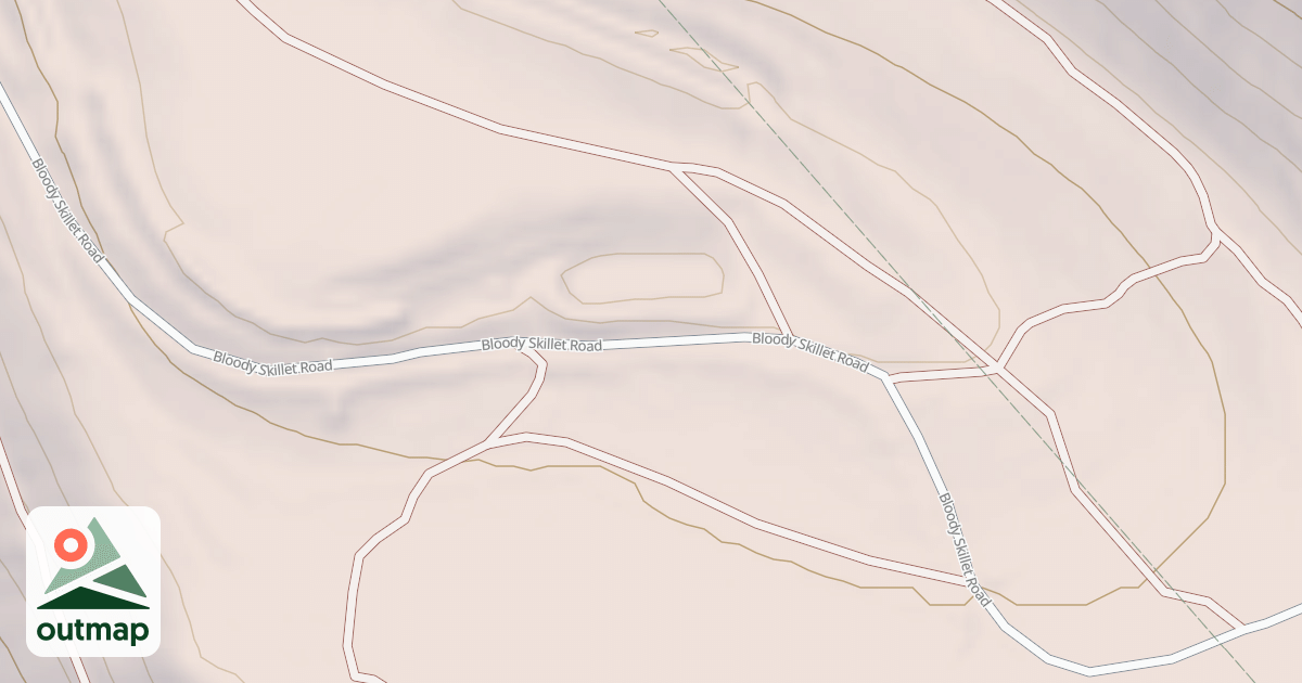 Map of Bloody Skillet ATV Trail