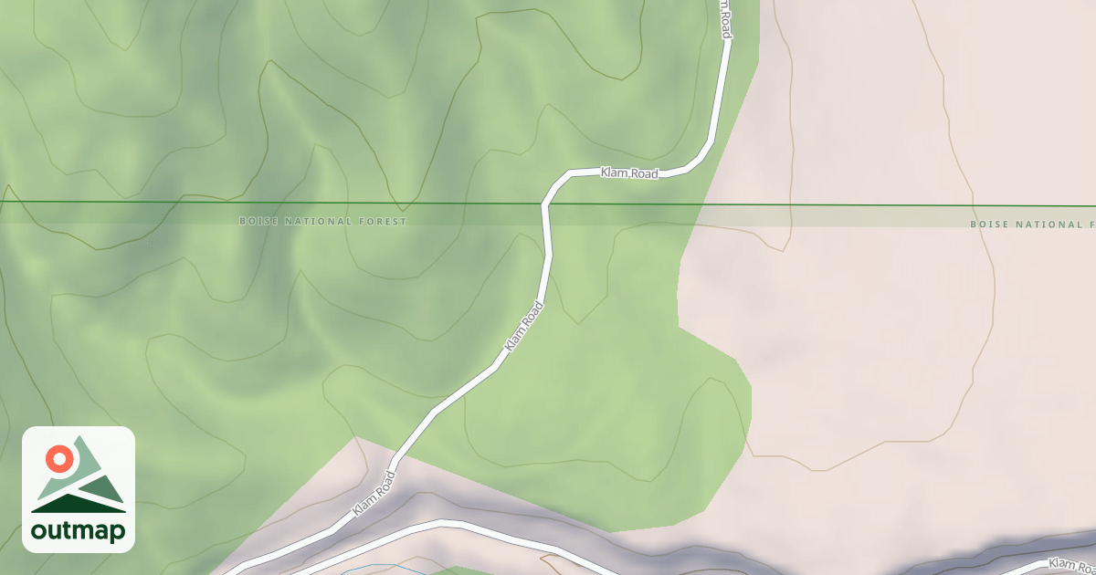 Map of AVALENE CREEK