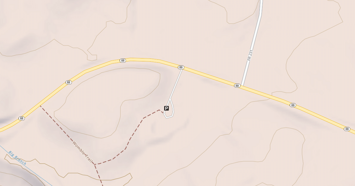 Map preview of USFS Motor Vehicle Use Map Roads {0E4512E9-FFAF-45B1-9107-FE2032842FD3}
