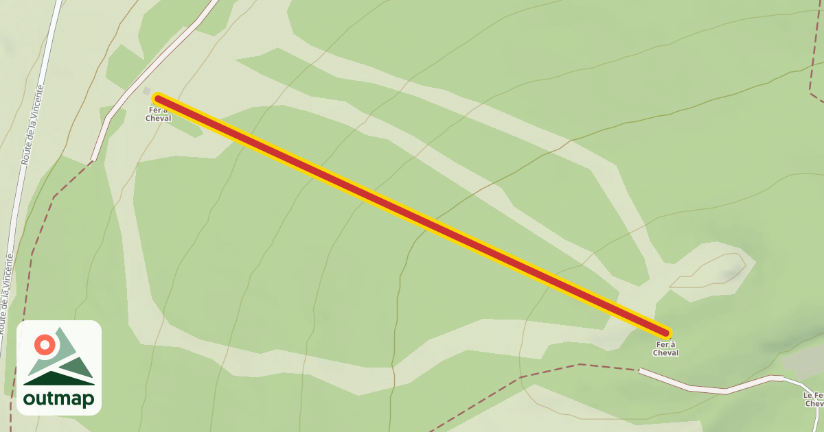 Map of Fer à Cheval