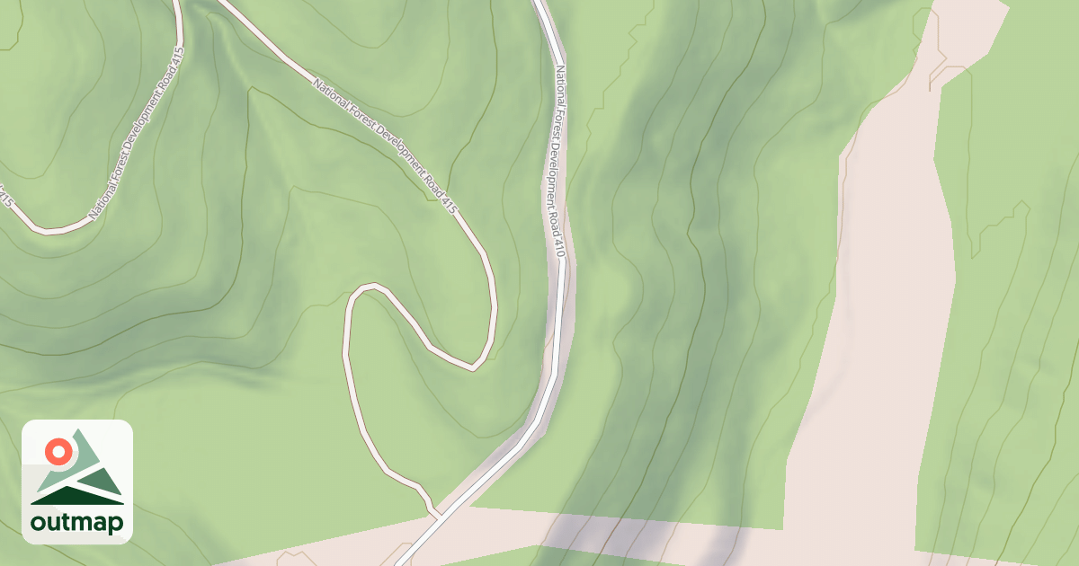 Map of USFS Motor Vehicle Use Map Roads {AF5C33F8-92BE-4A48-A201-71F392965EAE}