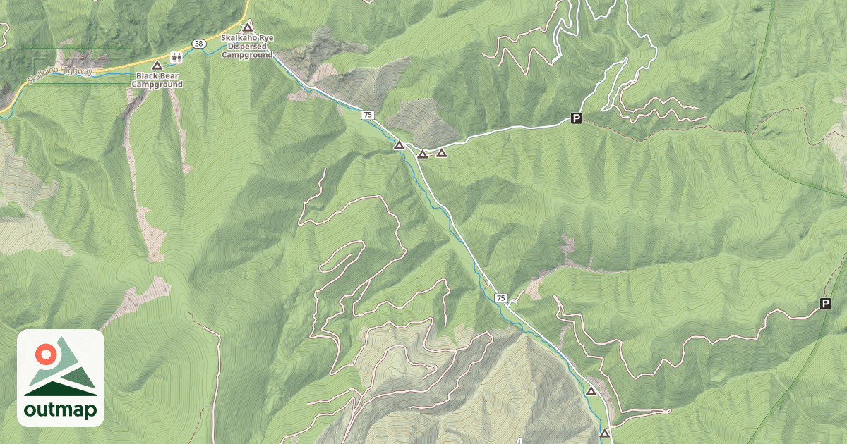 Map of (FDR) SKALKAHO-RYE
