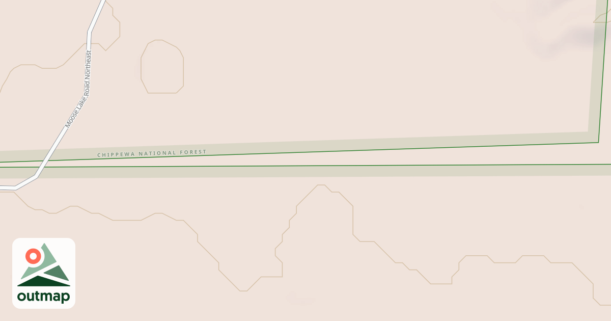Map of MOOSE LAKE ROAD SPUR A
