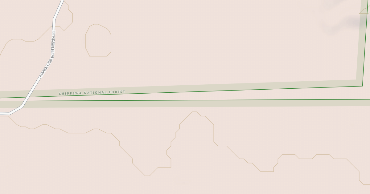 Map preview of MOOSE LAKE ROAD SPUR A