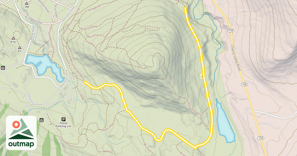 Map of Cobble Mountain Loop