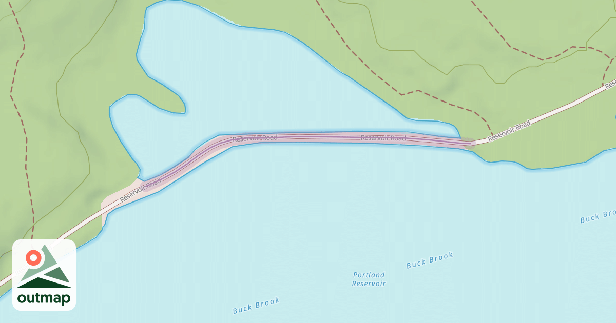Map of Reservoir Road