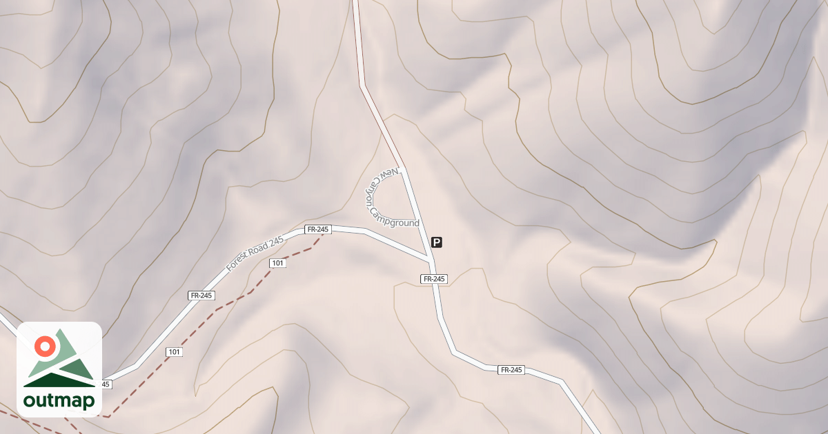Map of NEW CANYON C.G.