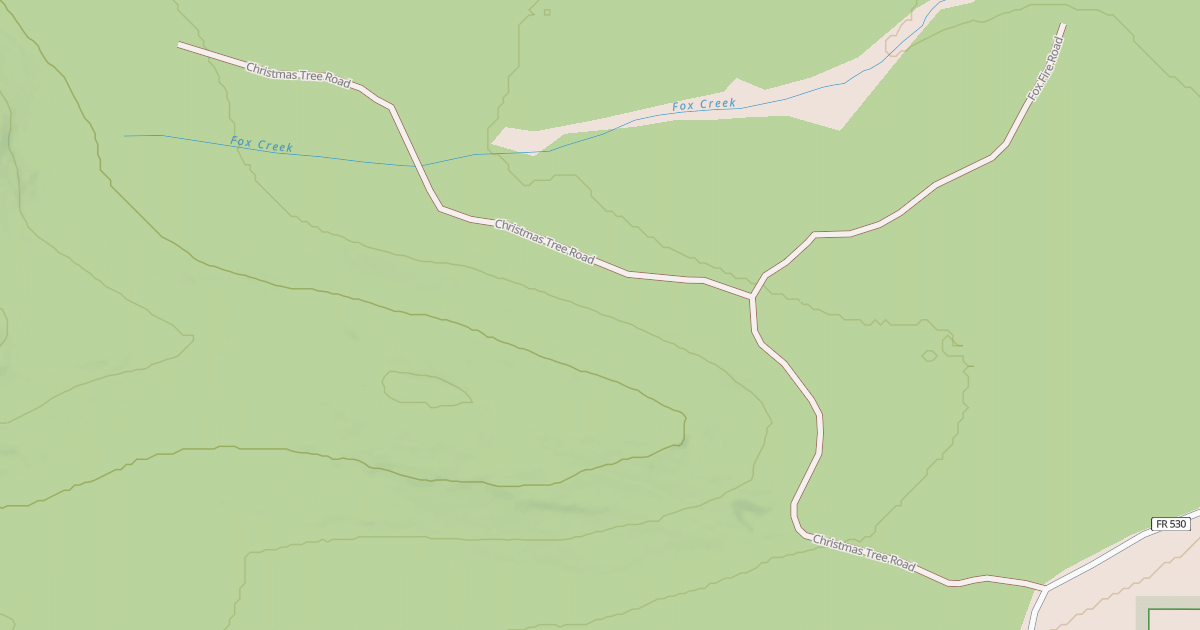 Map preview of CHRISTMAS TREE RD