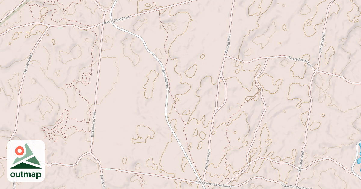 Map of Rocky Pond Path