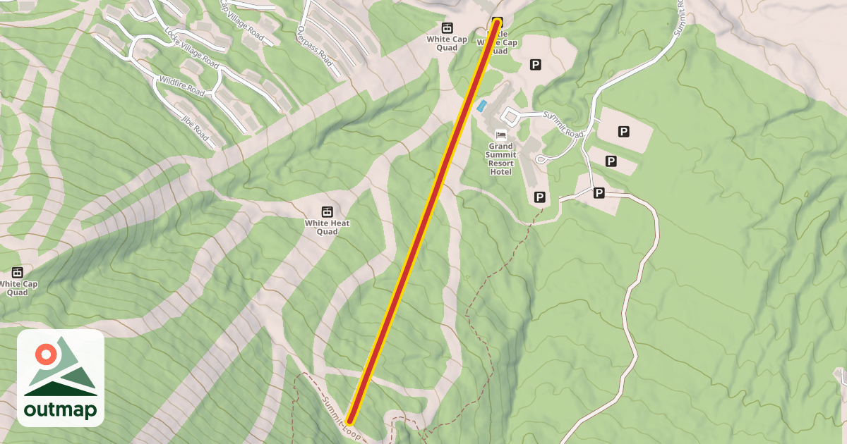 Map of Little White Cap Quad