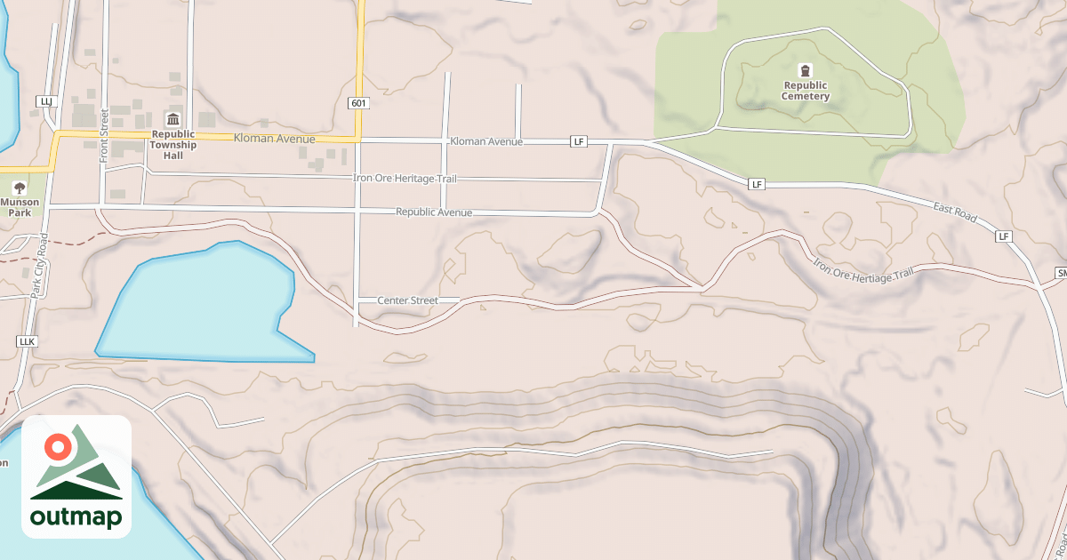 Map of Up18 in Marquette