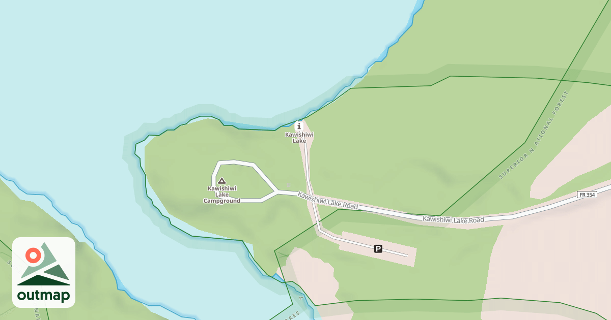 Map of KAWISHIWI LAKE CANOE ENTRY