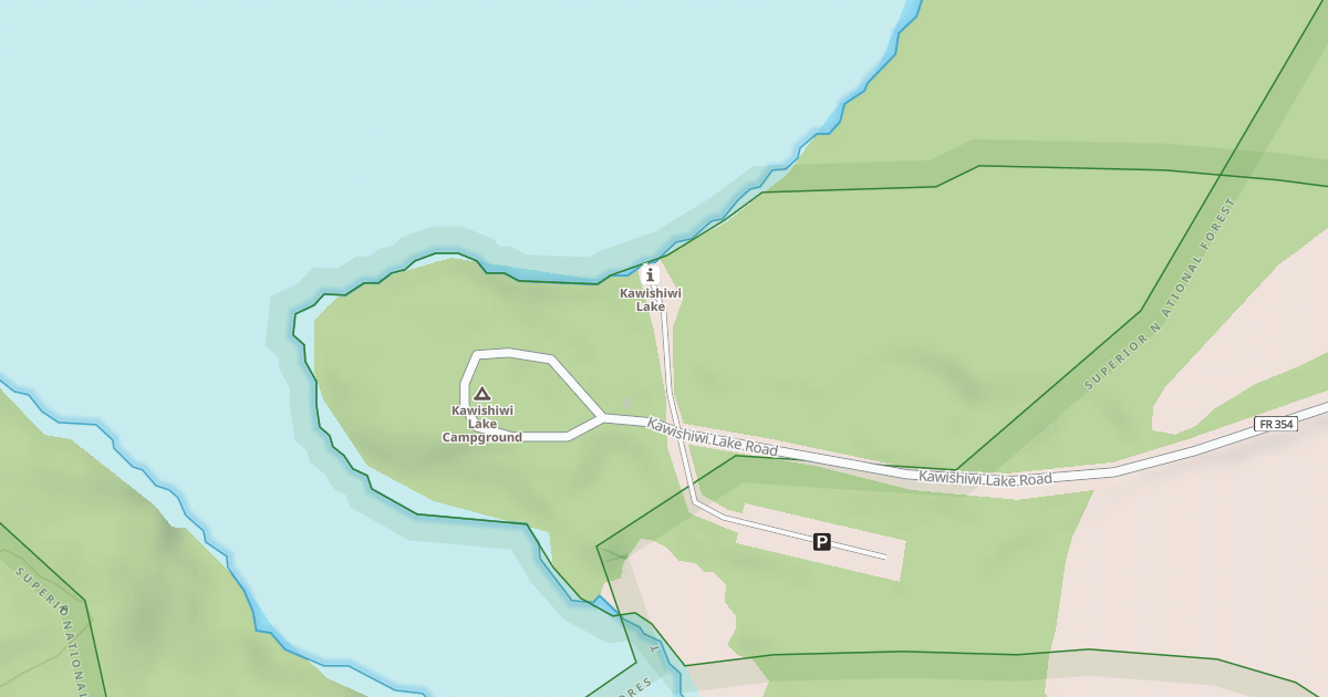Map preview of KAWISHIWI LAKE CANOE ENTRY