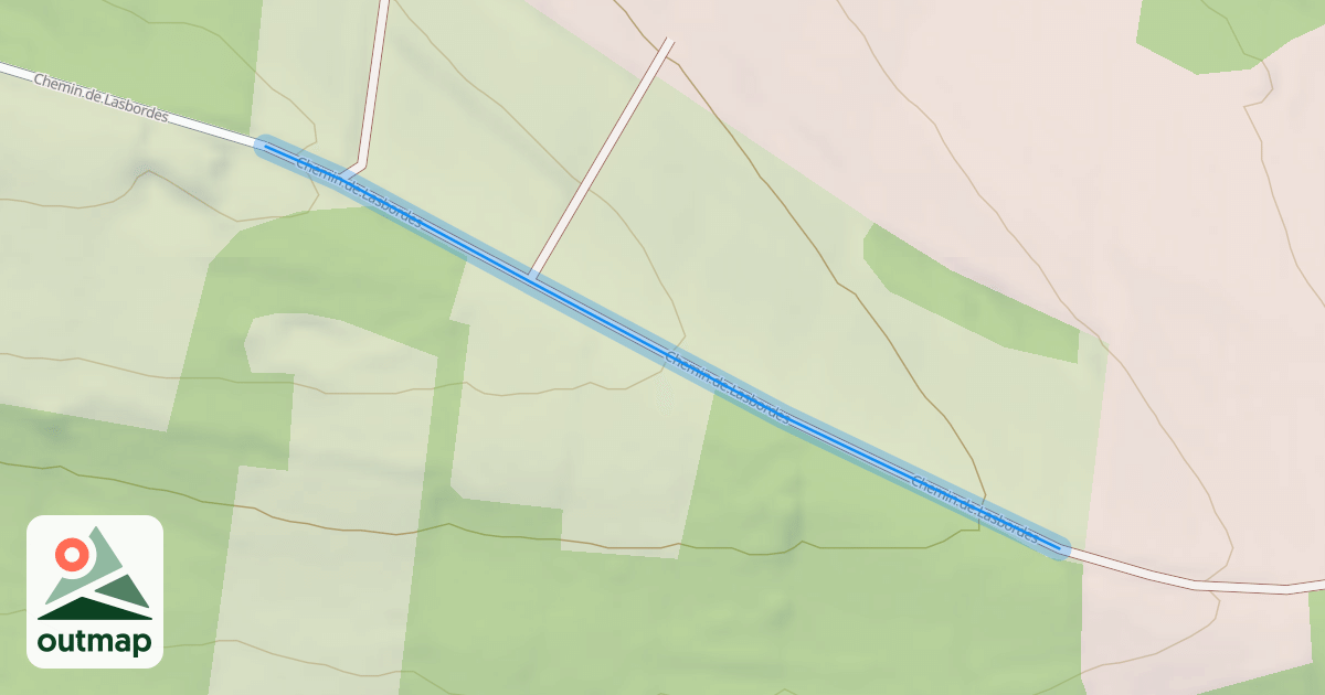 Map of Chemin de Lasbordes