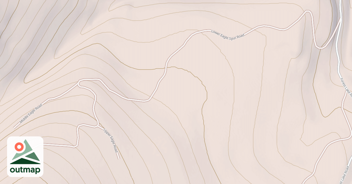 Map of LOWER EAGLE SPUR