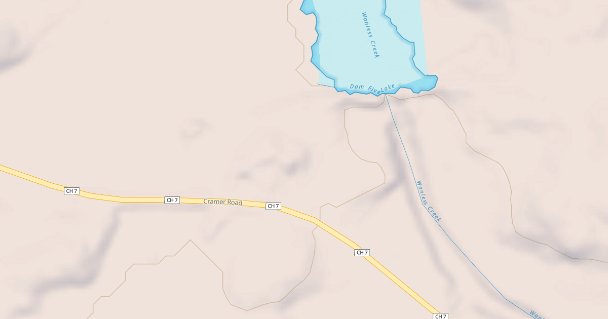 Map preview of DAM FIVE LAKE ACCESS