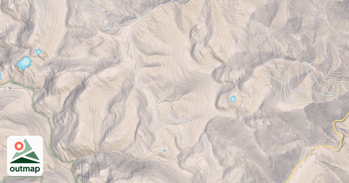 Map of SNOWSHOE PASS