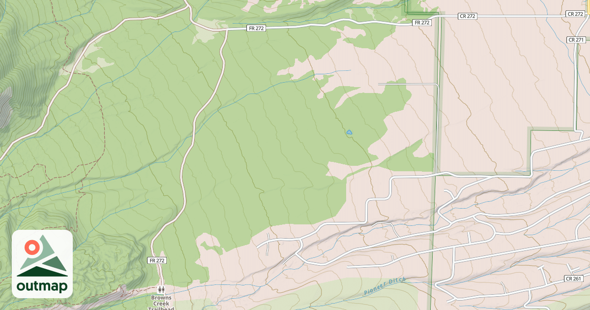 Map of BROWNS CREEK