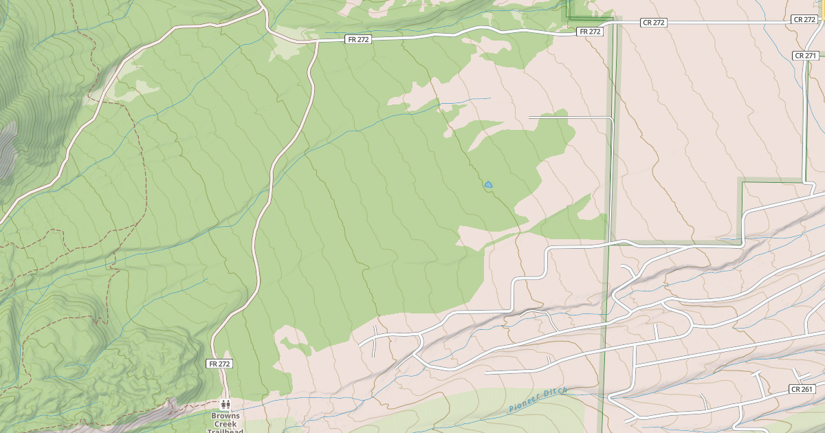 Map preview of BROWNS CREEK