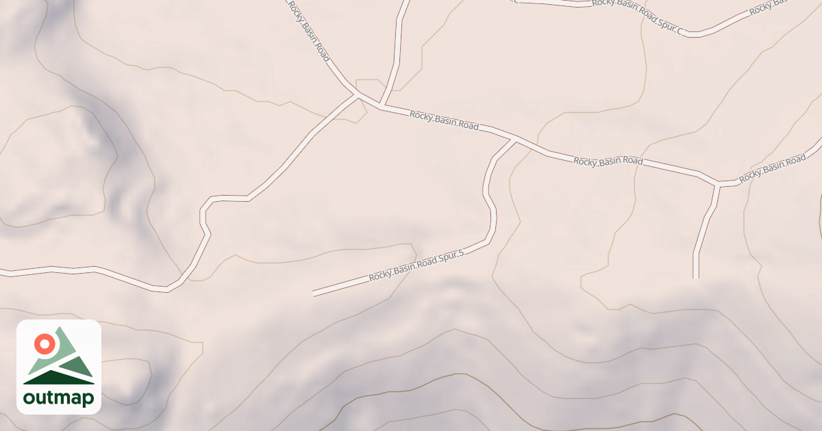 Map of ROCKY BASIN 5 SPUR