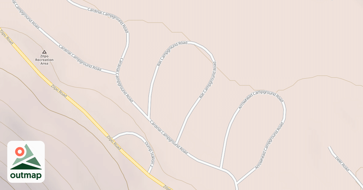Map of ZILPO REC. AREA LOOP B