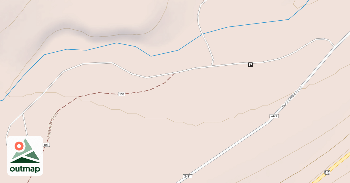 Map of UPPER PARKSIDE CAMPGROUND