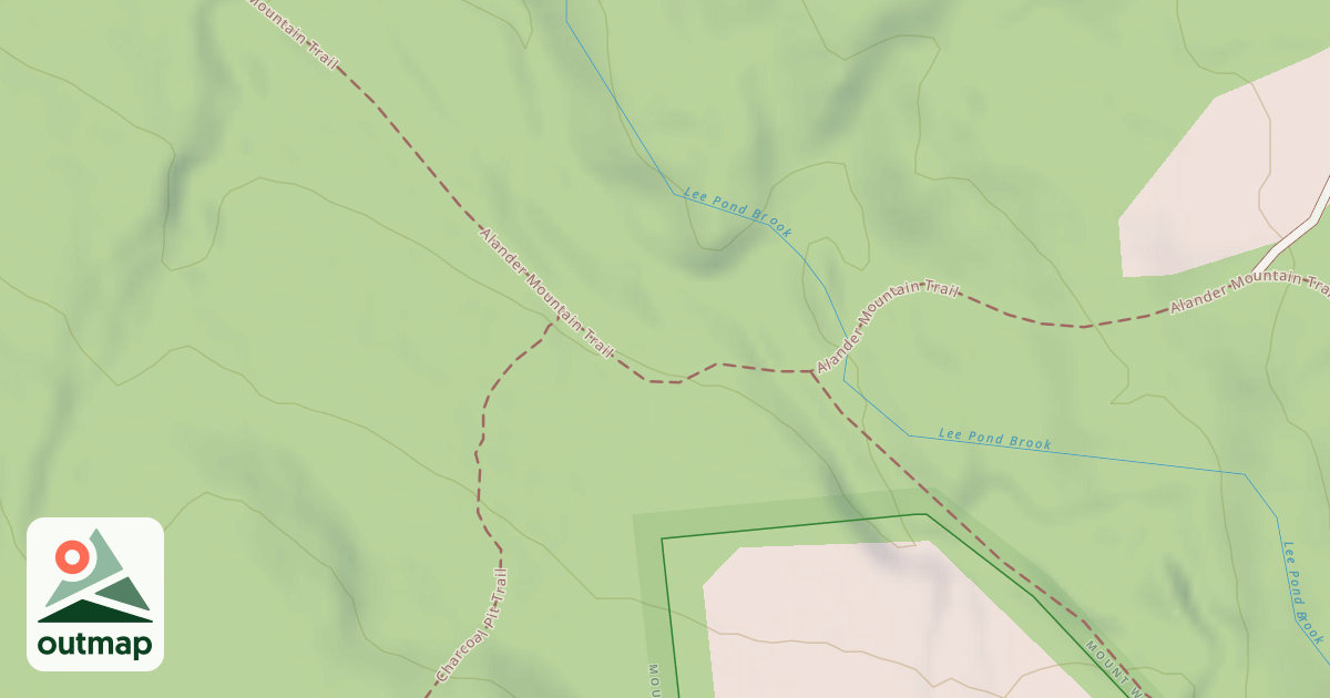 Map of Alander Mountain Trail