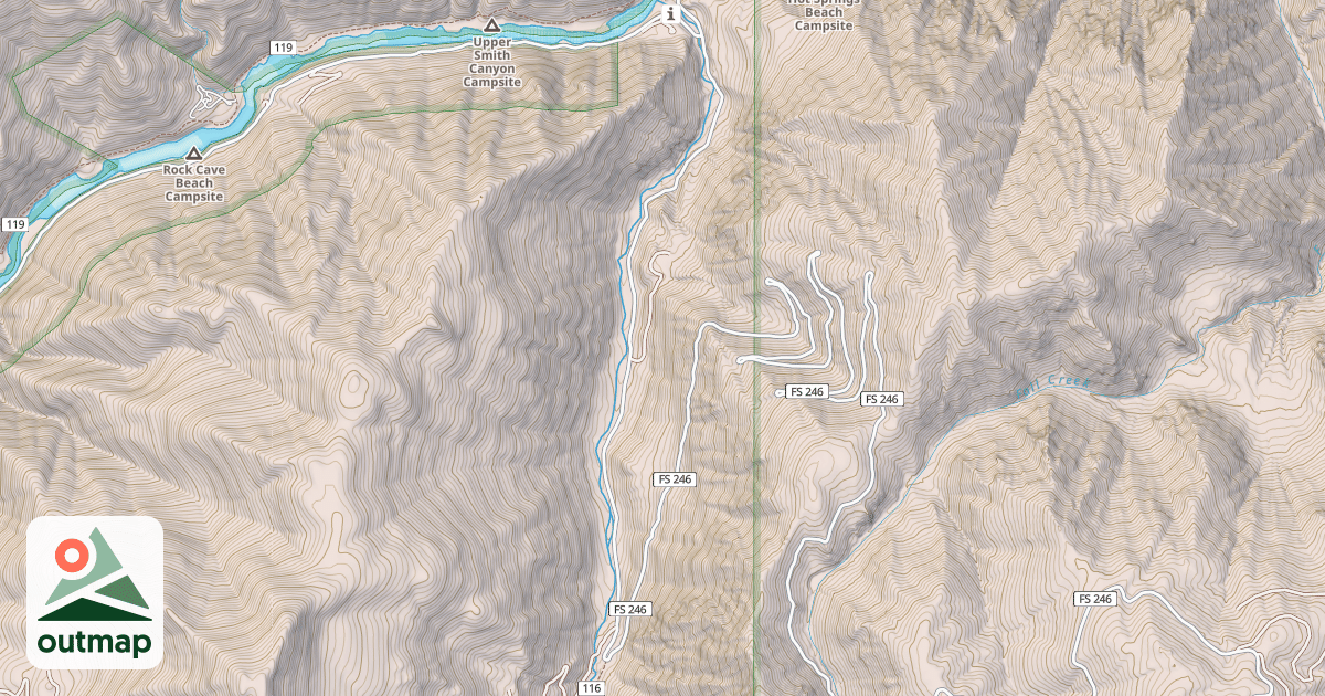 Map of BURGDORF-FRENCH CREEK