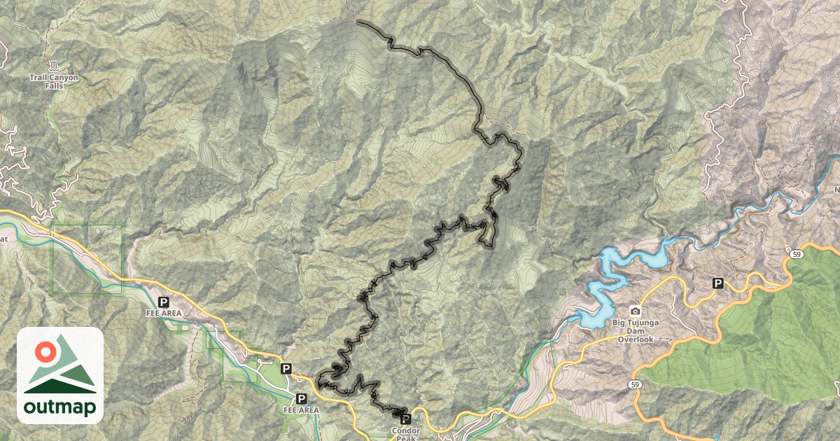 Map of Condor Peak Trail