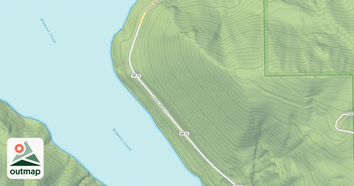 Map of BLOWOUT ROAD