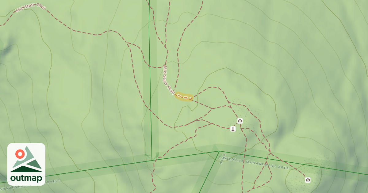 Map of Mid State Trail