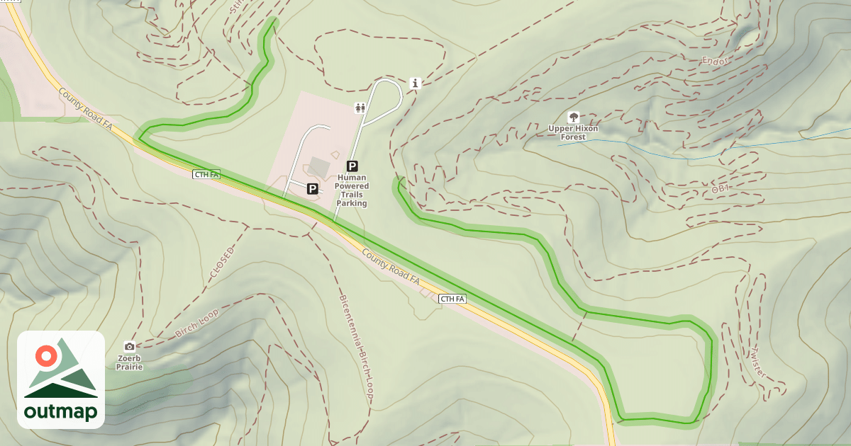 Map of Prairie Loop (Lower)