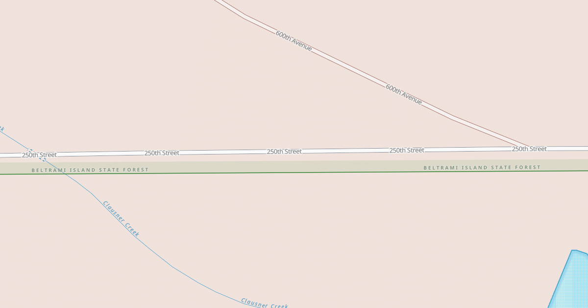 Map preview of Warroad/Roseau Trails