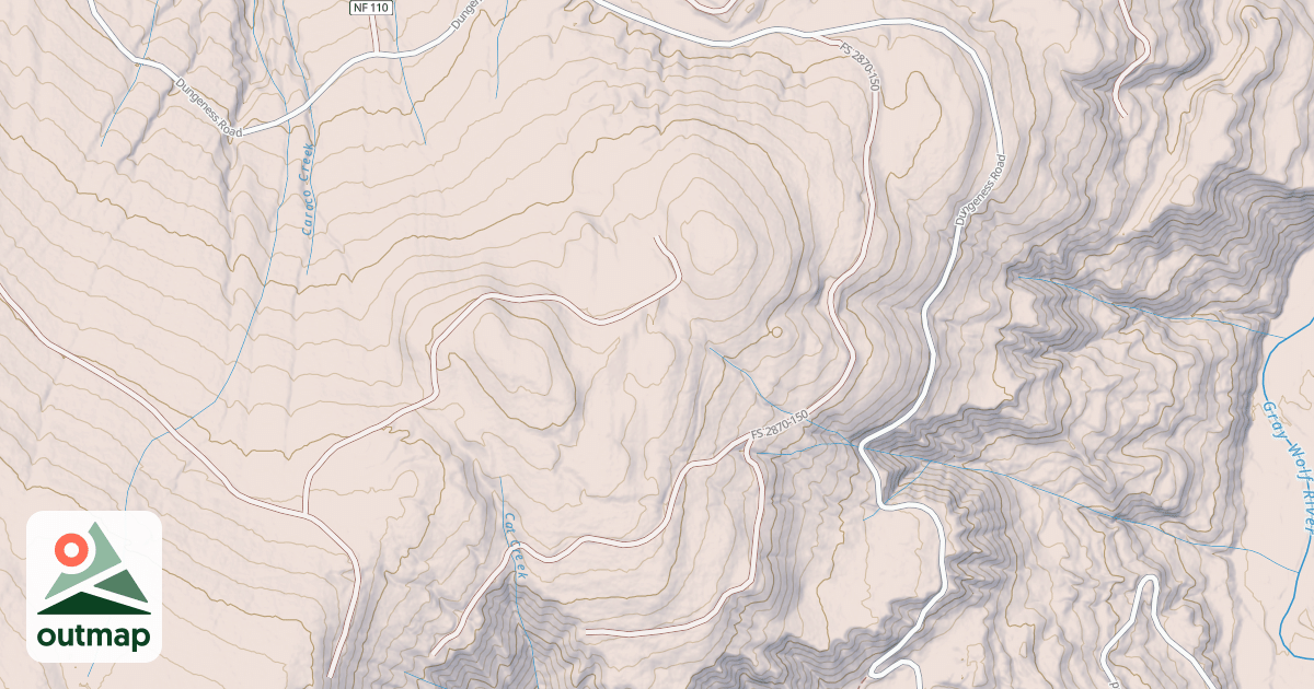 Map of USFS National Forest System Roads {B55E2A35-AE1D-4B64-8368-A3D3E9F66DB9}