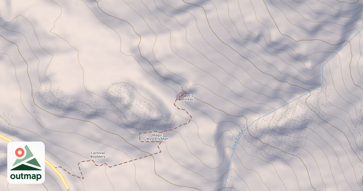 Map of Golden Trail