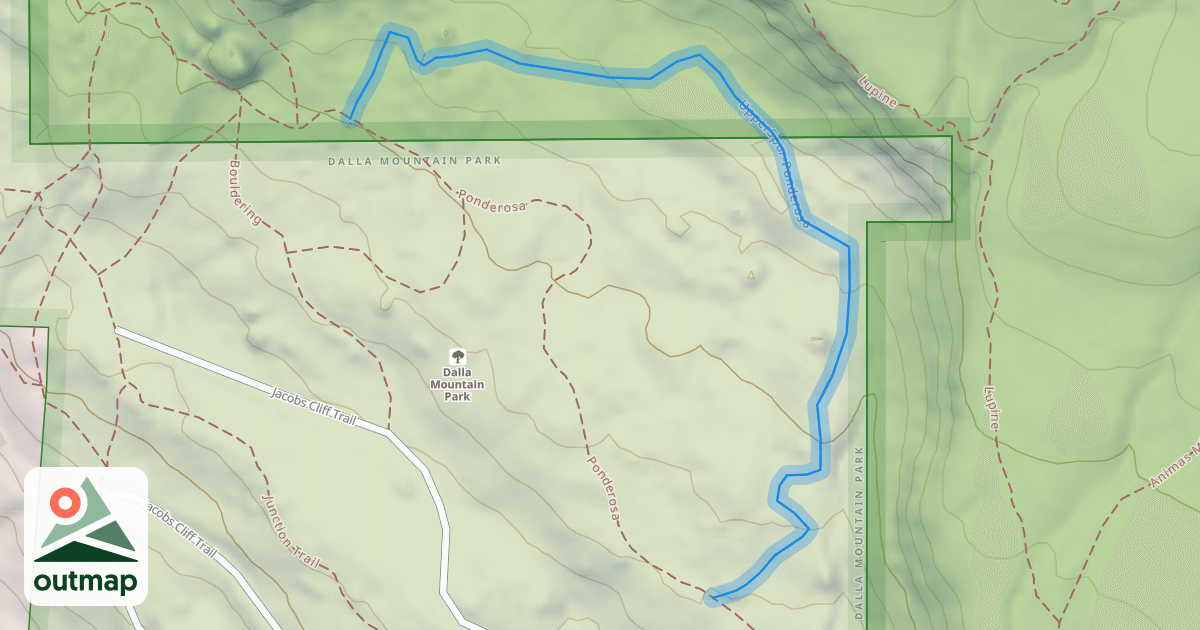 Map of UpperSpur-Ponderosa