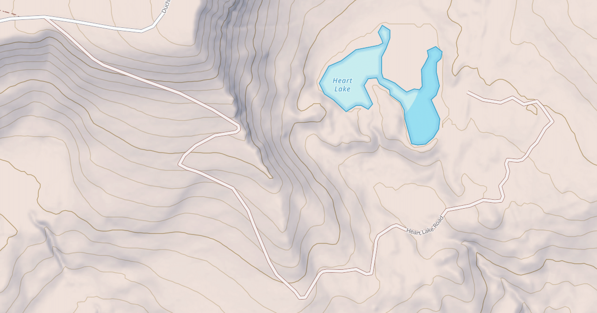 Map preview of HEART LAKE