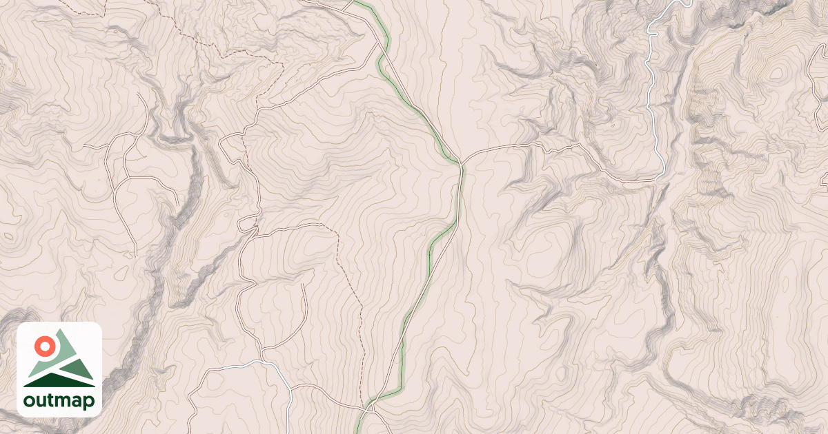 Map of Fish Lake Mountain 4wd