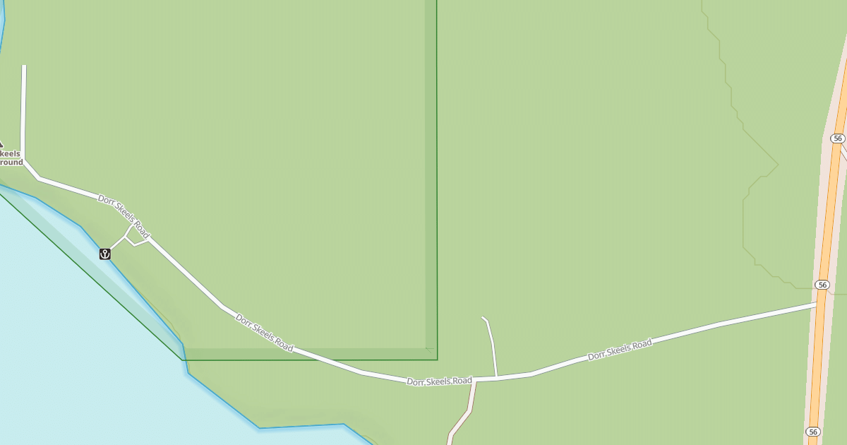 Map preview of DORR SKEELS CAMP