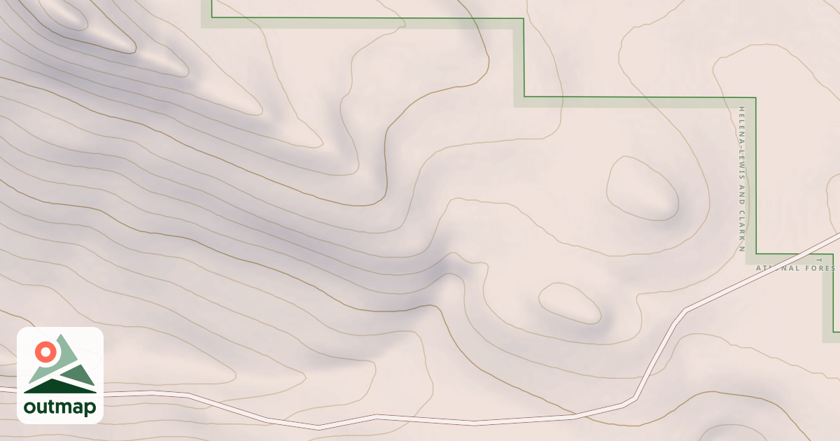 Map of ORCUTT GULCH CUTOFF